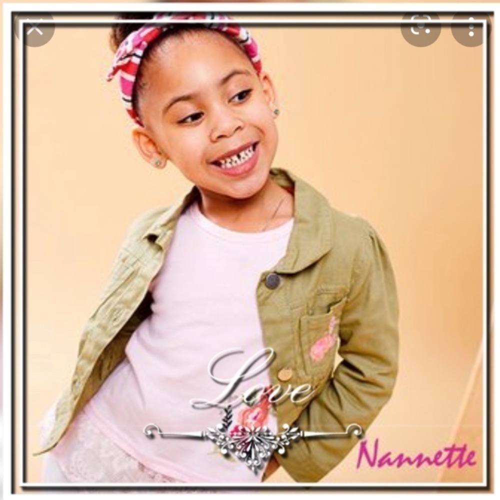 Nannette Kids Embroidered Green Jacket. P/A859/3
